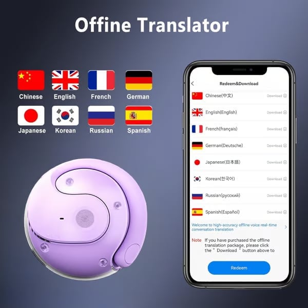 🏆LAST DAY SALE 60% OFF⏰AI Translation T26 Pro Wireless Bluetooth Earbuds